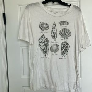 American Eagle Oversized Shell Graphic Tee